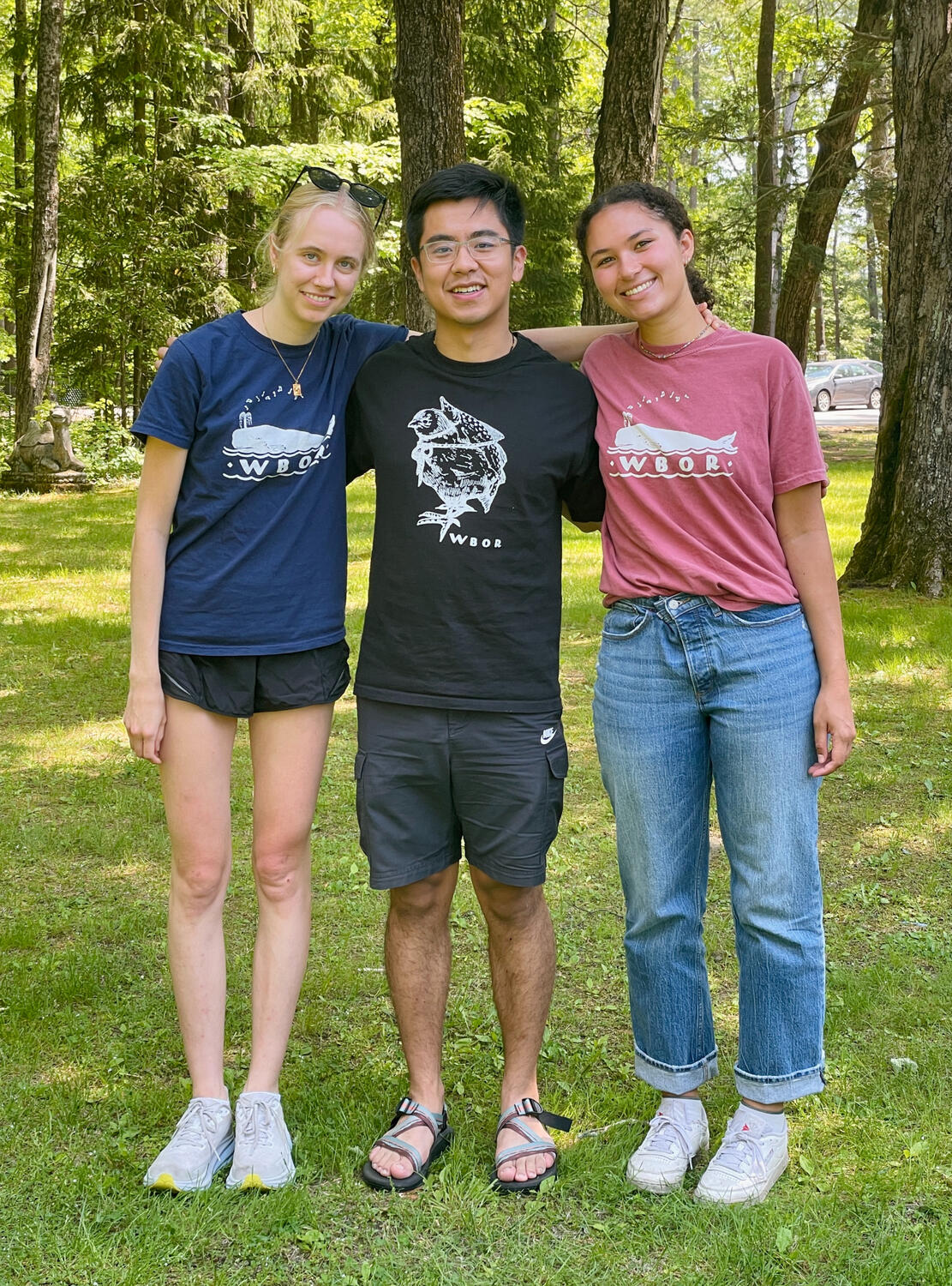 Whale, bird fish tees